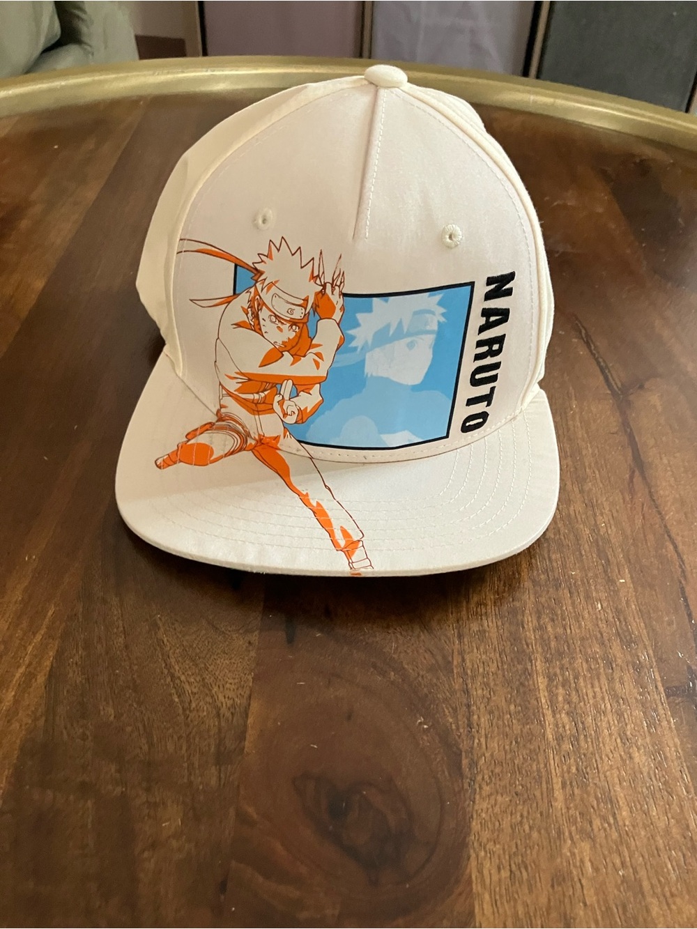Naruto Shippuden Hat Cap Snap Back White Anime